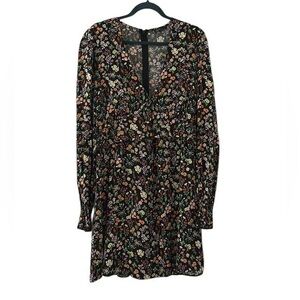 Nobody's Child long sleeved tea dress in vintage ditzy floral Size 10